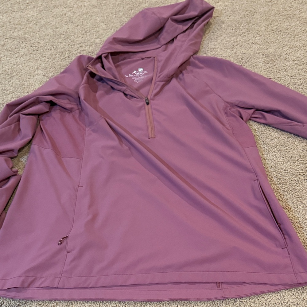 Purple Hooded Pullover